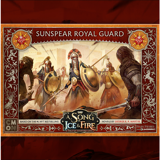 [CMON]{พร้อมส่ง} A Song Of ice & Fire : Martell Sunspear Royal Guard โมเดลสำหรับบอร์ดเกม