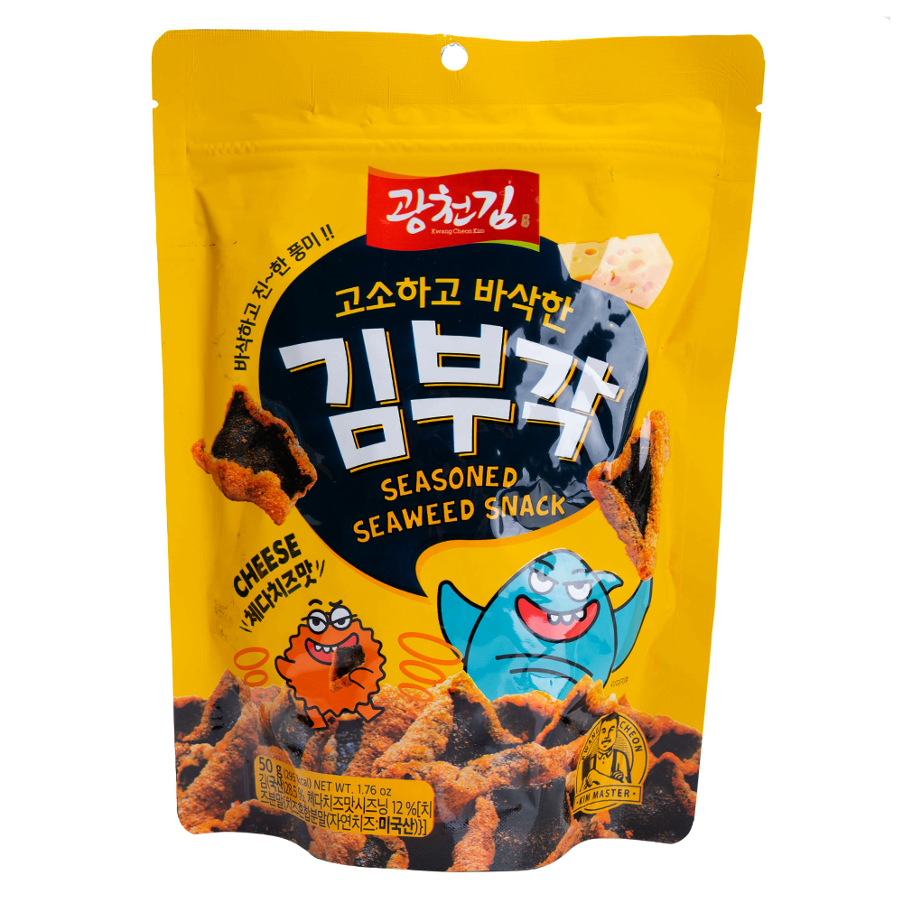 Kwang Cheon Kim Seasoned Seaweed Snack Cheese Korean Crispy 50g