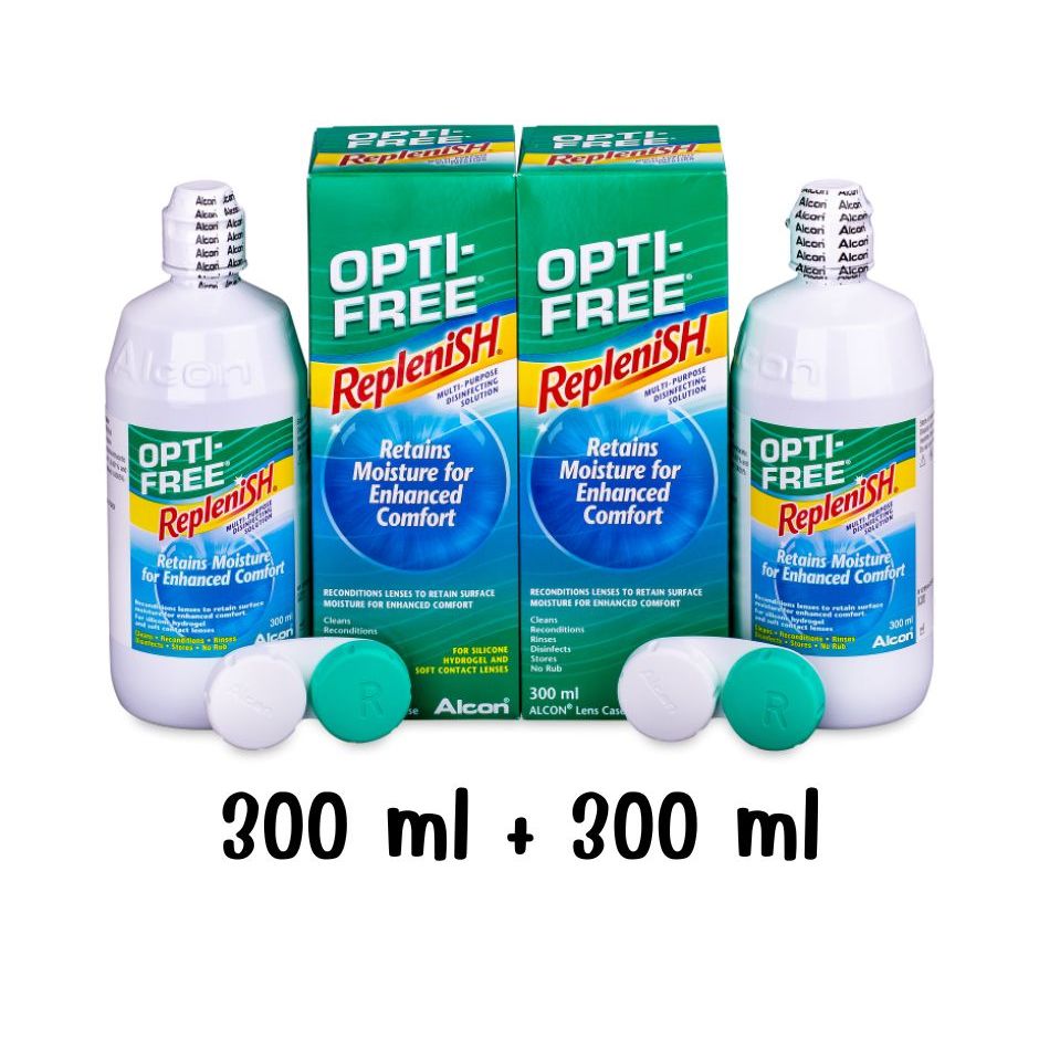 Opti-Free Replenish #น้ำยาล้างคอนแทคเลนส์#น้ำยาทำความสะอาดคอนแทคเลนส์
