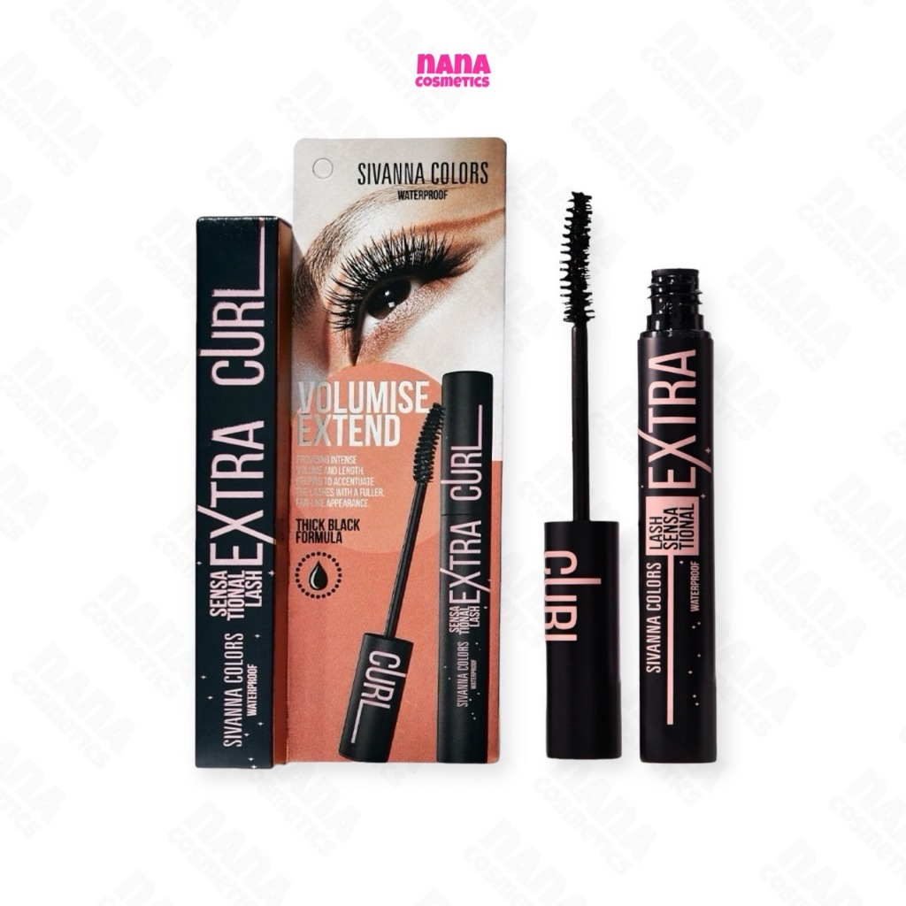 HF9046 ซีเวนน่า เอ็กซ์ตร้า เคริร์ส เซนเซชั่นนอล ลาซ มาสคาร่า Sivanna Colors Extra Curl Seneational Lash Mascara