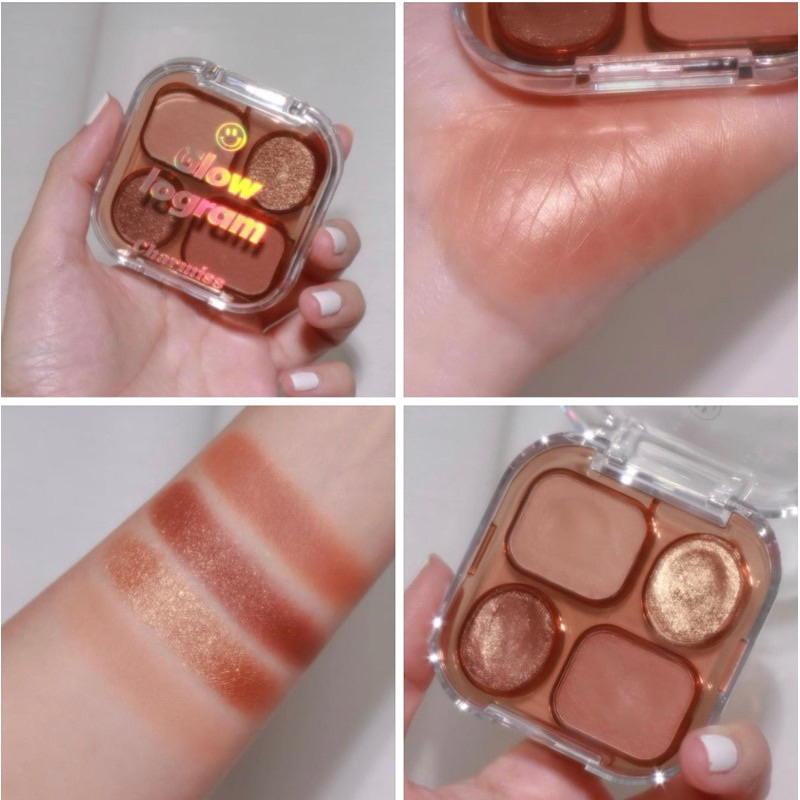ชาร์มิส Charmiss Glowlogram Eyeshadow Palette อายแชโดว์เนื้อโมจิ ตาโกลว์สวยปิ๊ง บลิ๊งค์ได้ทุกโมเม้นต์ ขนาด 4g