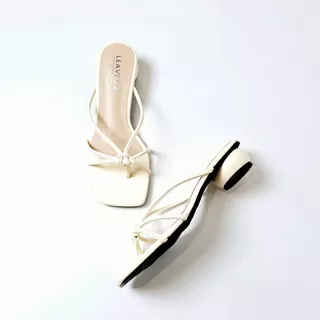LEAVESSHOES รองเท้าแฟชั่นผู้หญิง รุ่น HONEY ส้นสูง 1 นิ้ว รองเท้าผู้หญิงมีส้น แบบสวม
