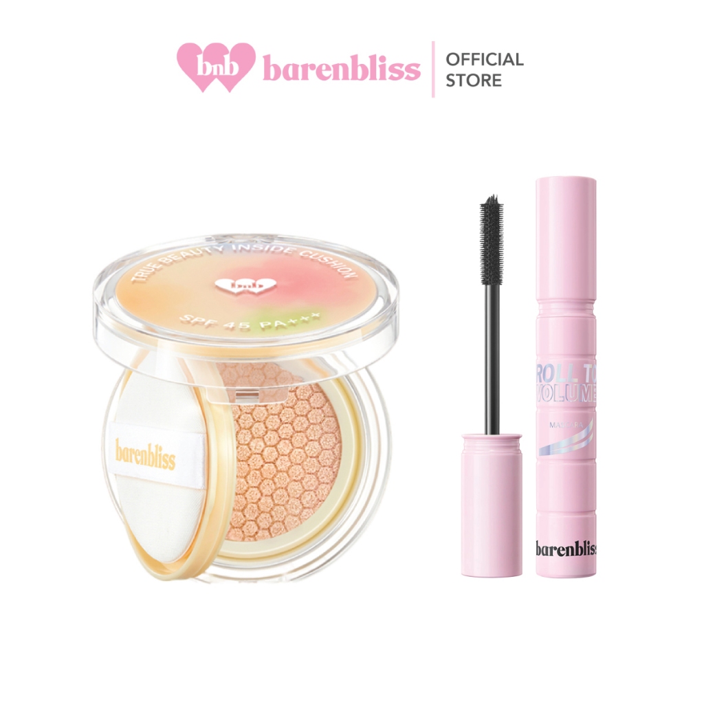 bnb barenbliss Set True Beauty Inside Cushion15g. + Mascara