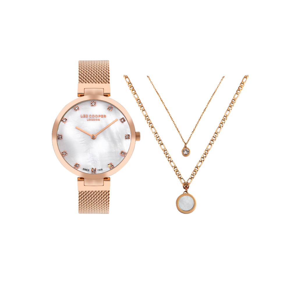 LEE COOPER LC07806.420 36 MM. นาฬิกาข้อมือผู้หญิง สี Rose Gold
