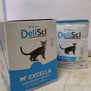 DeliSci Excella สุนัขและแมว บรรจุ 80กรัม อาหารเปียกสัตว์ ขาดสารอาหาร และพักฟื้นที่ต้องการพลังงานสูง