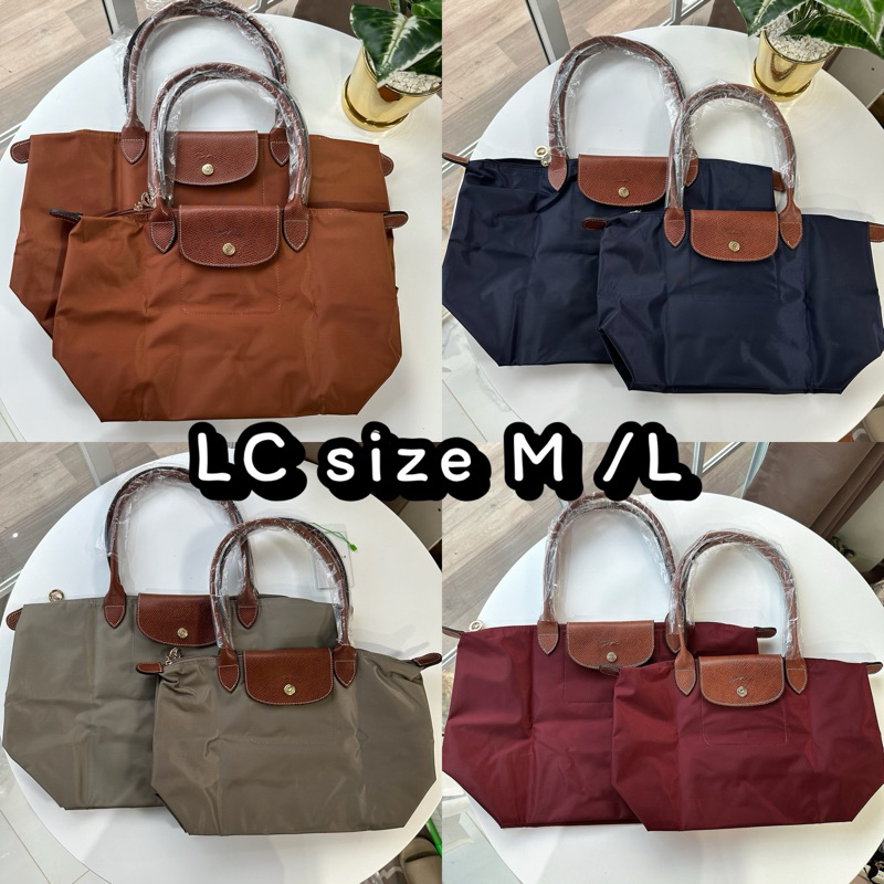 2 size มี 6 สี กระเป๋าถือหูยาวLC tote bag m/L พร้อมป้ายแท็กบาร์