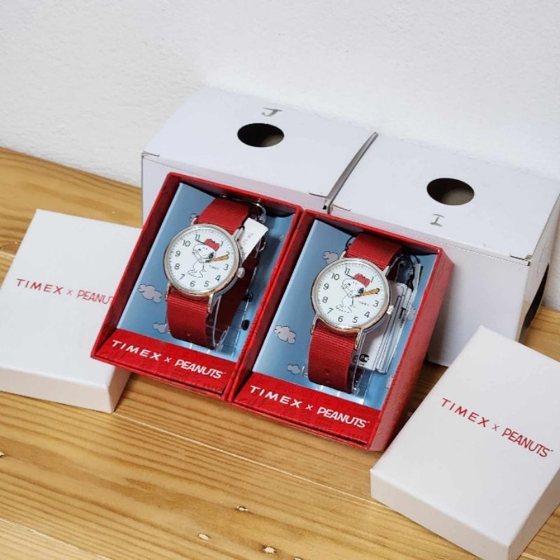 [พร้อมส่ง] Timex Peanuts Weekender นาฬิกามือสอง ประกันศูนย์ไทย แท้ 💯 น้อนน่ารักมากกก
