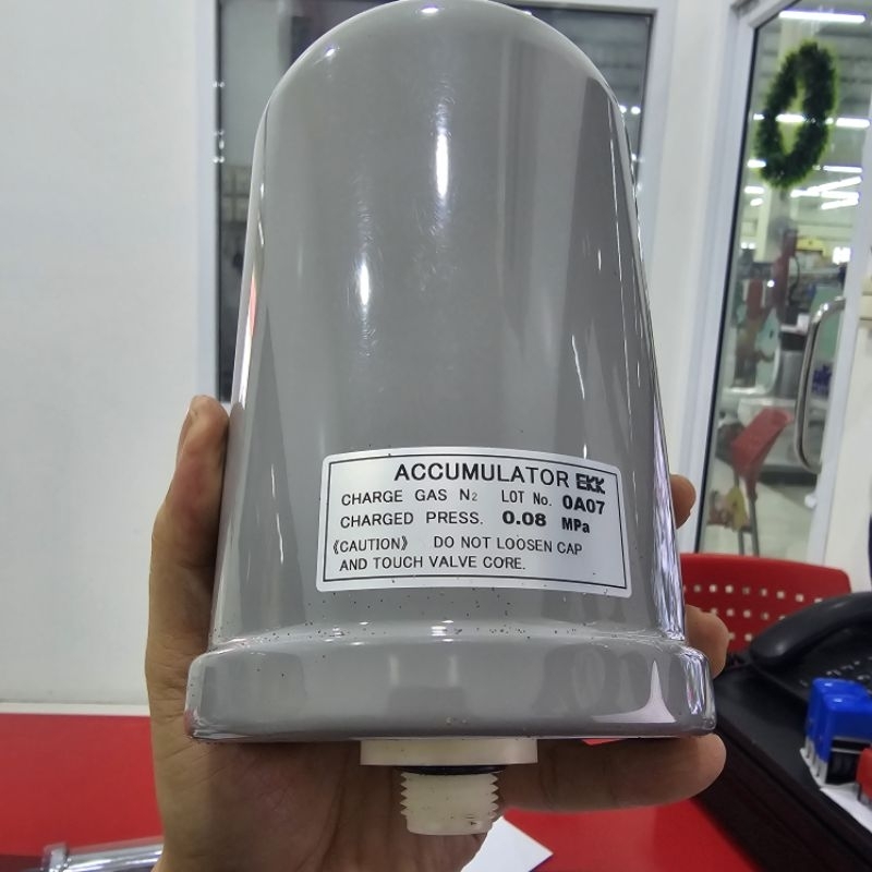 Hitachi ถังไนโตรเจน แท้100% ปั๊มน้ำสี่เหลี่ยม(Accumulator) Bladder Tank Assay