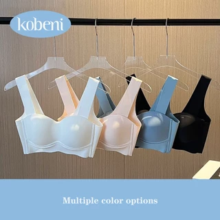 ⭐KOBENI⭐เจลลี่บรา แฟชั่น สปอร์ตบรา ฟองน้ำบาง เนื้อผ้านิ่ม ลดการกดทับ เก็บกระชับหน้าอก