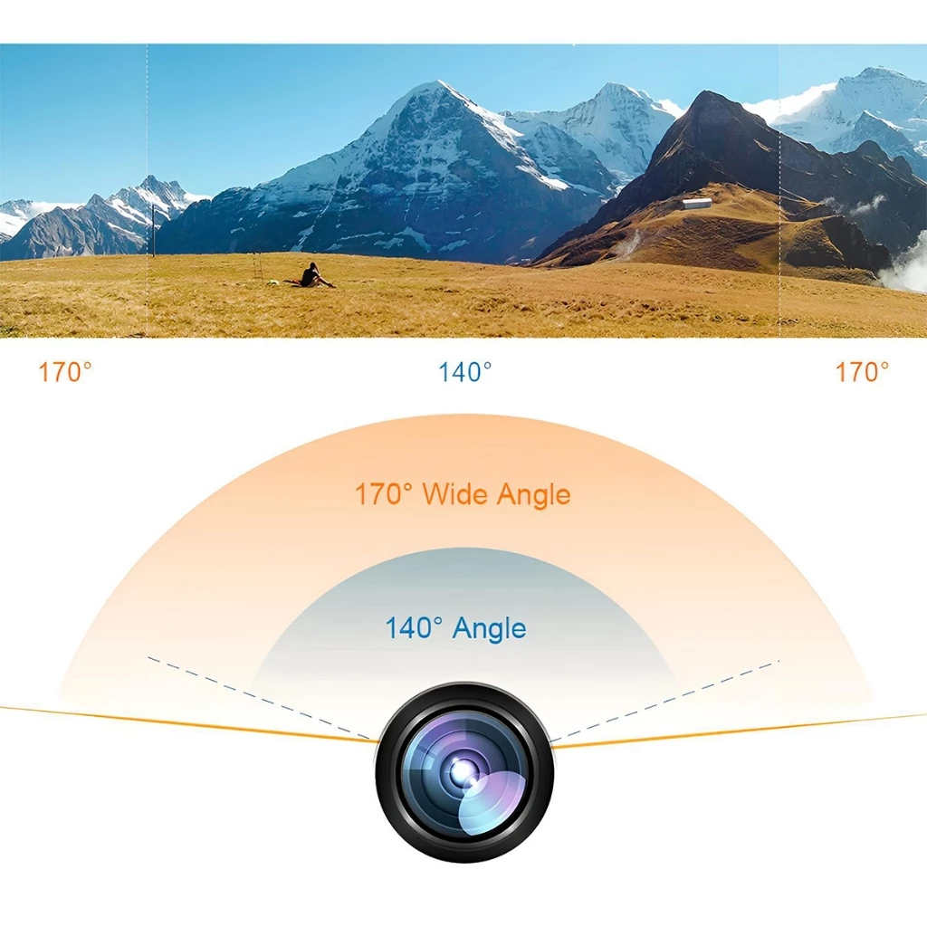 【รับประกัน 3 ป】กล้องติดหมวก Full HD 1080P ขับเดินทาง ดำน้ำ กันสั่น จอ2.0นิ้ว gopro กล้องโกโปร กล้องติดหมวกกันน็อค thumbnail 3