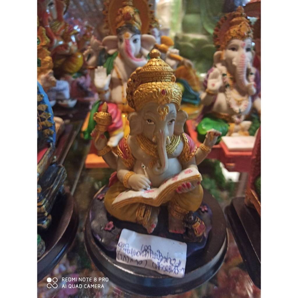 องค์พระพิฆเนศร์อ่านหนังสือขนาดสุง5นิ้ว