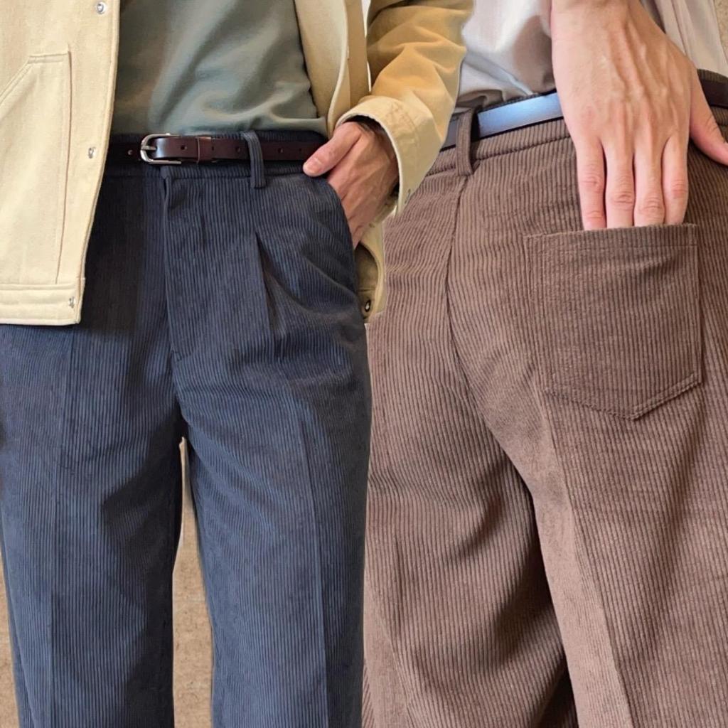 GUSSIC - Corduroy - กางเกงลูกฟูกขากระบอก ทรงสวย ผ้านำเข้า ใส่สบาย ใส่ได้หลายลุค ไม่ยับ