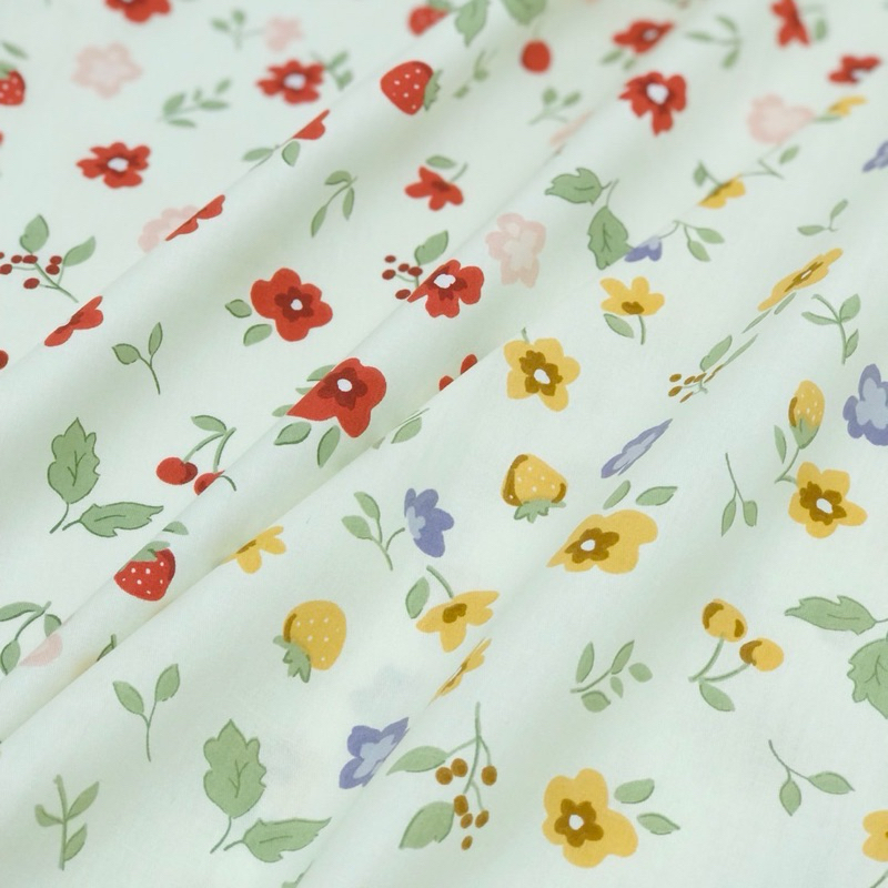 ผ้าแบ่งขาย 1ชิ้น 1/2เมตร ผ้า cotton แท้100% หน้ากว้าง 64“ (160cm.) เนื้อดี ลายสวย พร้อมส่ง
