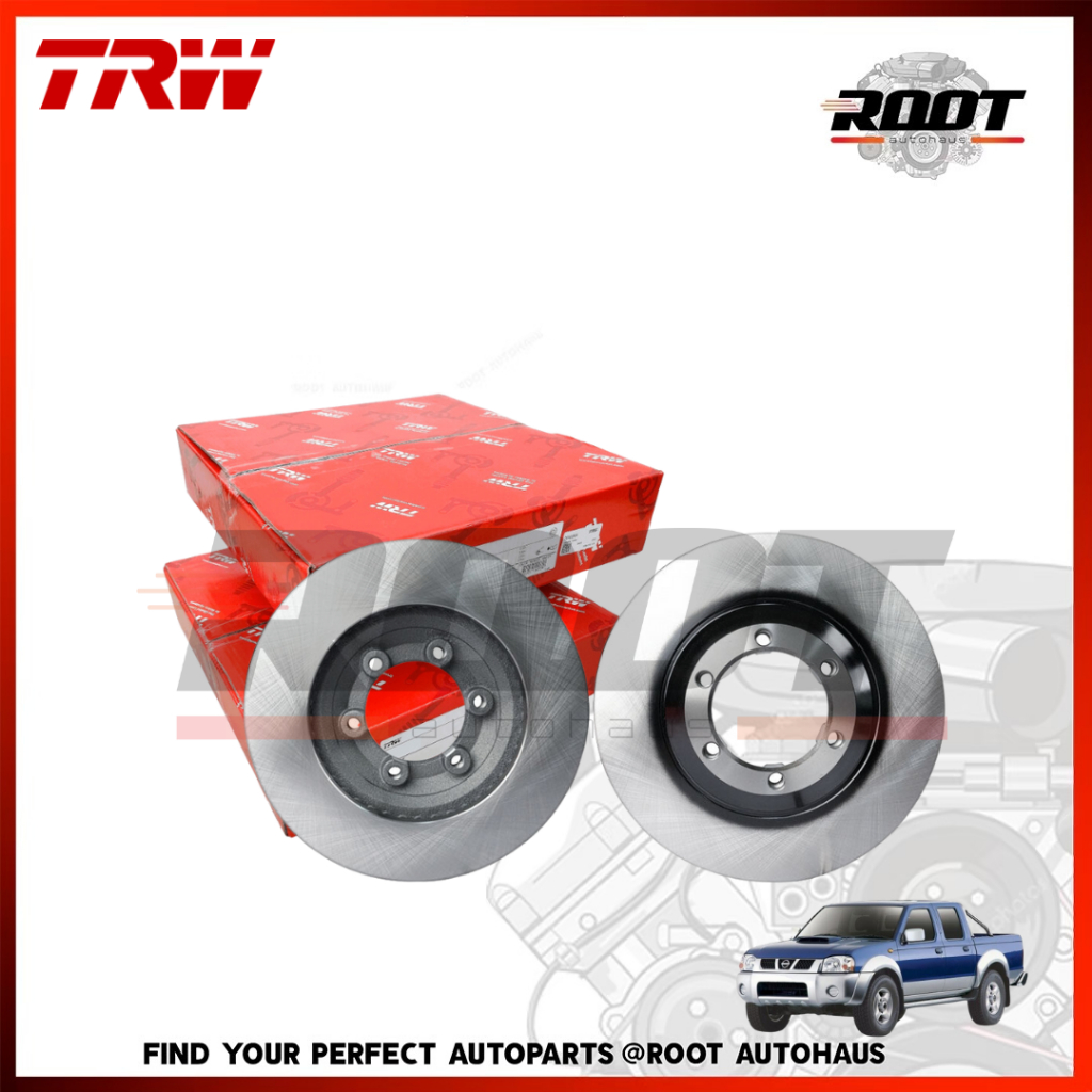 TRW จานเบรคหน้า 6รู 260 MM. NISSAN FRONTIER 4X2 D22 (YD25) ปี 1998-2007 / URVAN E24 ปี 1955-1998  เบ