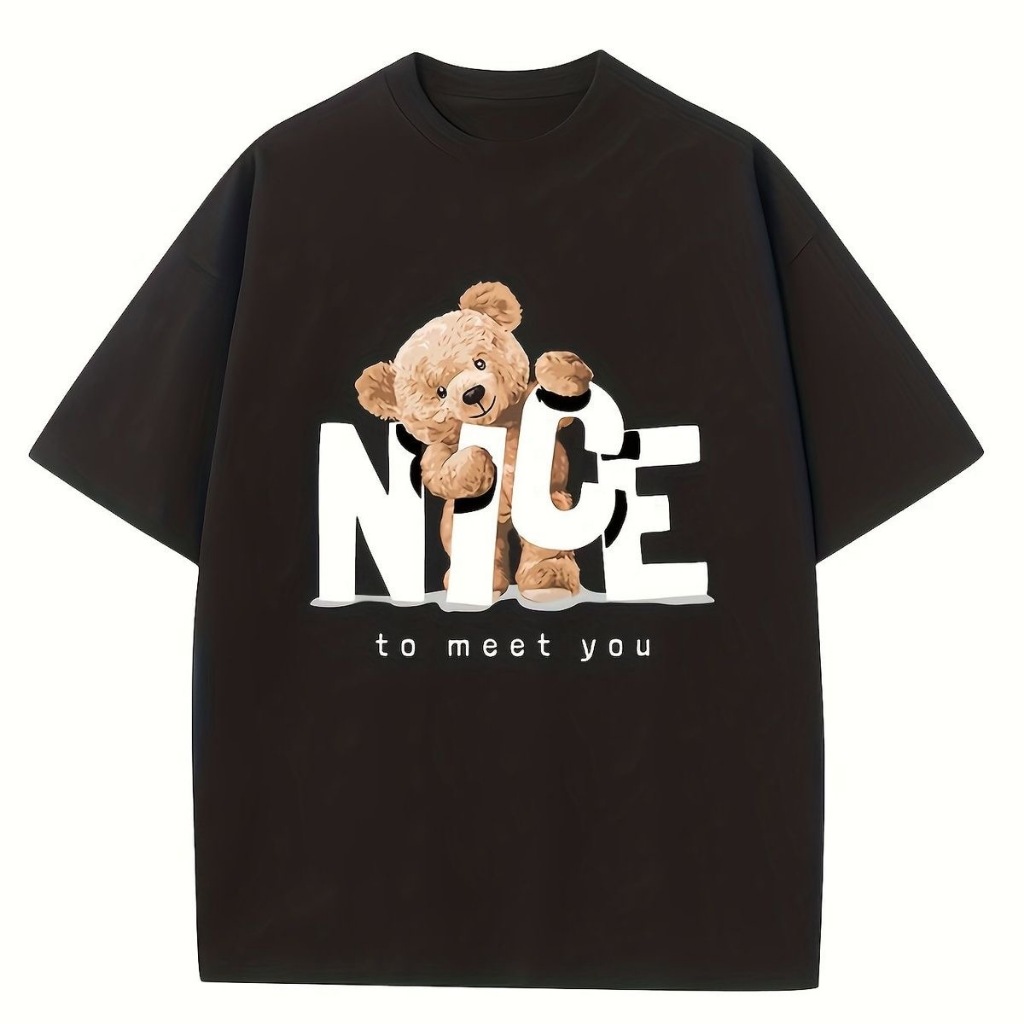 เสื้อยืดผ้าคอตตอนแทร่ ผ้าใส่สบาย คอกลมลายเเฟชั่นมาใหม่ ยอดฮิต (เพิ่ม 1-2 ไซส์จากที่ใส่ค่ะ)