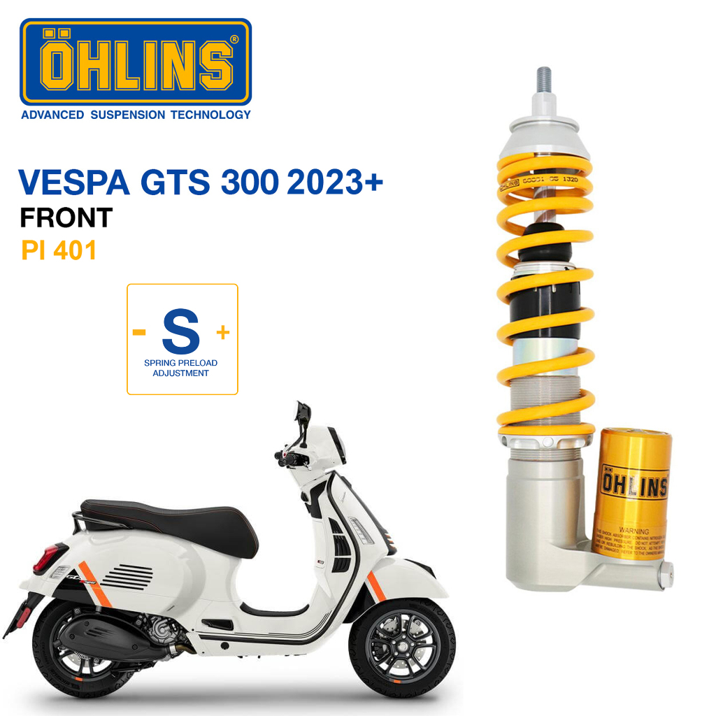 โช๊คหน้า ohlins PI 401 For Vespa GTS 300 2023+