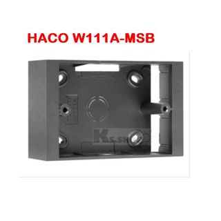 HACO กล่องลอยขนาด 2x4 W111A สีดำ,สีเทา