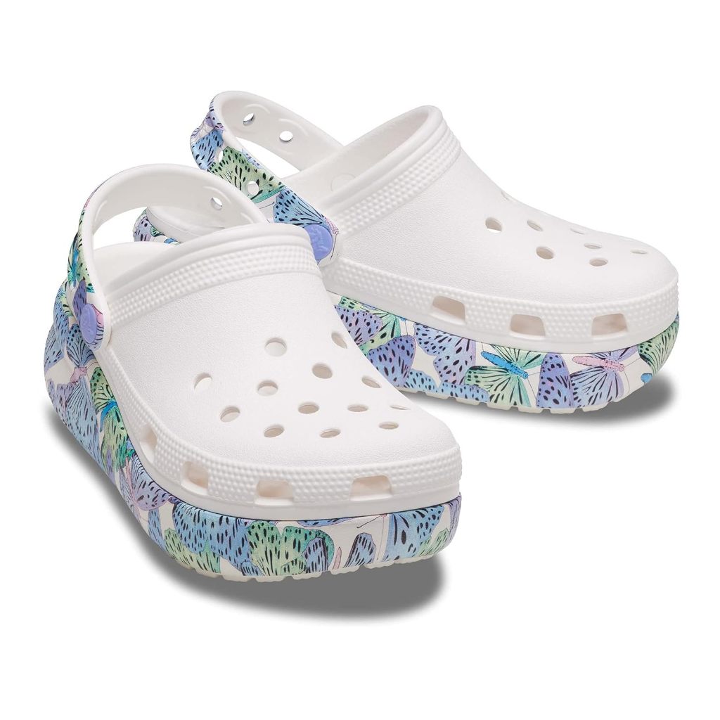 รองเท้าหัวโตรัดส้นผู้หญิง Crocs Crush Clog รองเท้าส้นสูง ส้นตึก เบานิ่มใส่สบาย พร้อมส่งในไท
