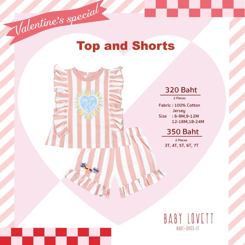 Babylovett (เซ็ตวาเลนไทน์) Size 12-18