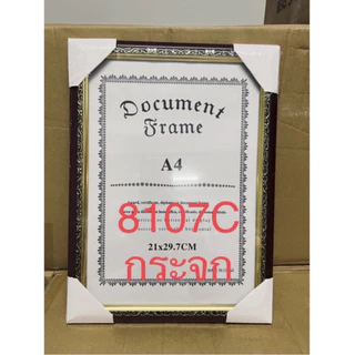 กระจก!!!กรอบรูปA4 สีทอง กระจก กรอบสีไม้ กรอบรูปขนาดa4กระจก