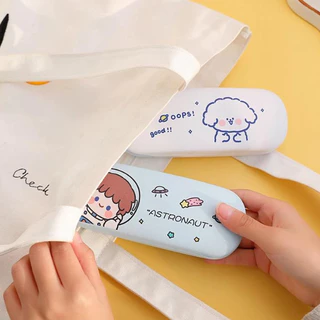ID888 กล่องแว่นตา กล่องใส่แว่นตาการ์ตูนน่ารัก ทรงสี่เหลี่ยม ลายการ์ตูน