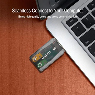 USB SOUND CARD 5.1 สำหรับคอมพิวเตอร์ และโน๊ตบุ๊ค