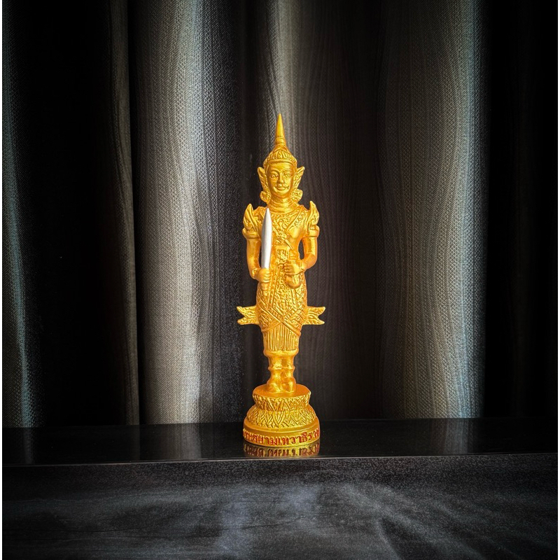 พระภูมิ พระชัยมงคล พระสยามเทวา เจว็ด สีผสมกระไหล่ทองคำเปลวแท้ ตั้งศาล ศาลพระภูมิ เจ้าที่