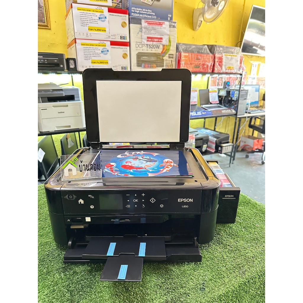 🖨ปริ้นเตอร์ Epson L850+ INK TANK🖨 มือสองพร้อมใช้งาน หัวพิมพ์ 90% ❌❌หัวพิมพ์และใบเทสตามภาพ❌❌