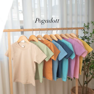 เสื้อยืดเด็ก ค้อตต้อนคอมพ์ POGADOTT mini Pastel 2-12 ปี ❤️มีสีใหม่❤️