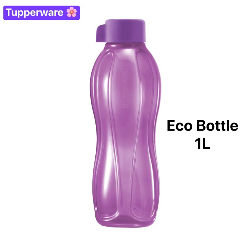 ขวดน้ำ Tupperware รุ่น Eco Bottle (1) ขนาด 1L ฝาเกลียวสีม่วง