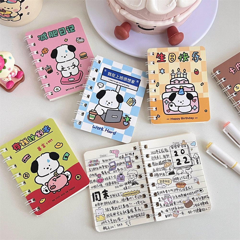 ิสมุดโน๊ตสันห่วงNote Poppymini แบบพกพา ขนาด7.5*10.5ซม