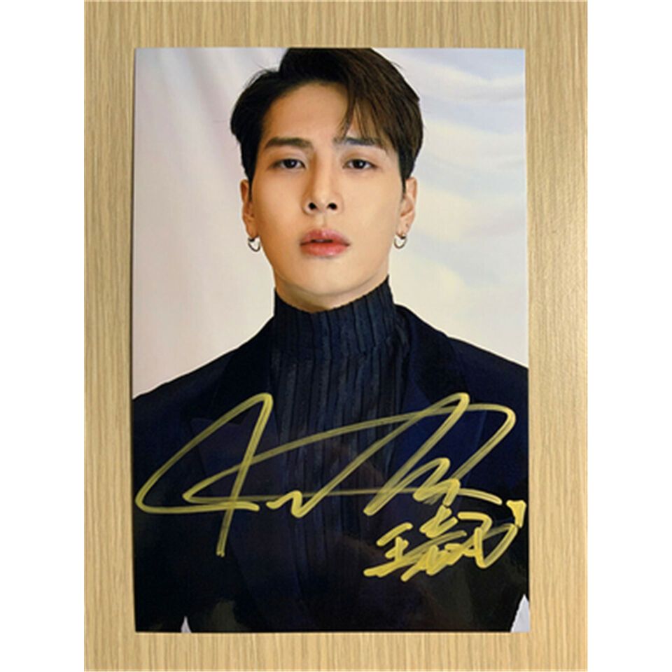 สติ๊กเกอร์กันน้ำ ติดรถ แม๊กเนท แม่เหล็กติดตู้เย็น ศิลปินจีน ลายเซ็น GOT7 Jackson Wang แจ็คสัน หวัง