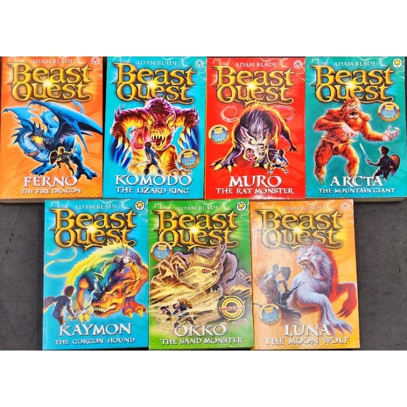 วรรณกรรม ภาษาอังกฤษ English novels ❤️Beast Quest series by Adam BLADE/USED BOOK