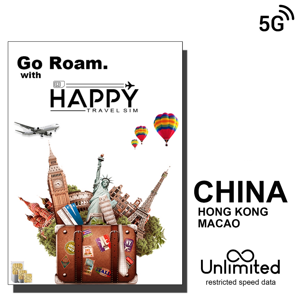 ซิมการ์ดท่องเที่ยวจีนและฮ่องกง China & Hong Kong Travel SIM Card