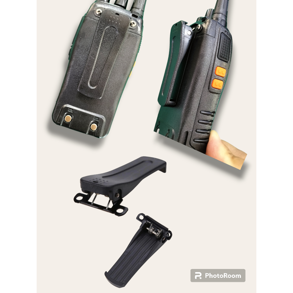 *ของในไทย* ที่หนีบ ที่เหน็บ เข็มขัด คลิปหลัง วิทยุสื่อสาร (แท้เดิม) BaoFeng BF-666S BF-777S BF-888S (แถมน๊อต 2 ตัว)