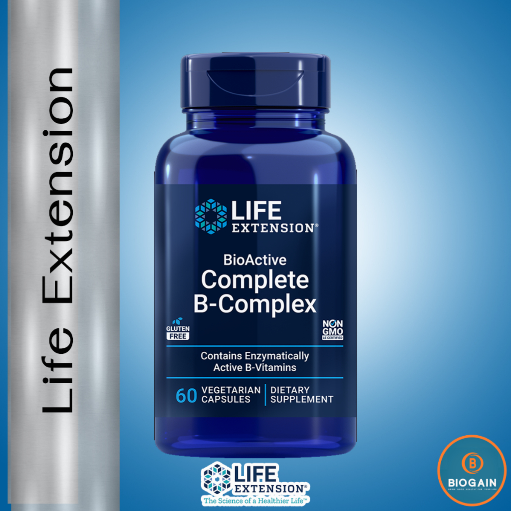 Life Extension BioActive Complete B-Complex / 60 vegetarian capsules