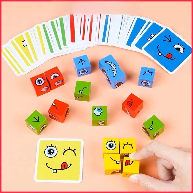 เกมส์ลูกเต๋าเปลี่ยนใบหน้า(สินค้าเฉพาะจุด）ฝึกความไวและฝึกความจำ