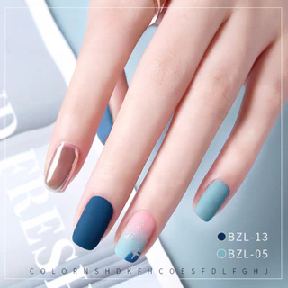 สีเจล AS ฝาแหลม 15ml. โทนสีน้ำเงิน-เขียว เรียบหรู รหัส BZL 1-18 พร้อมส่ง