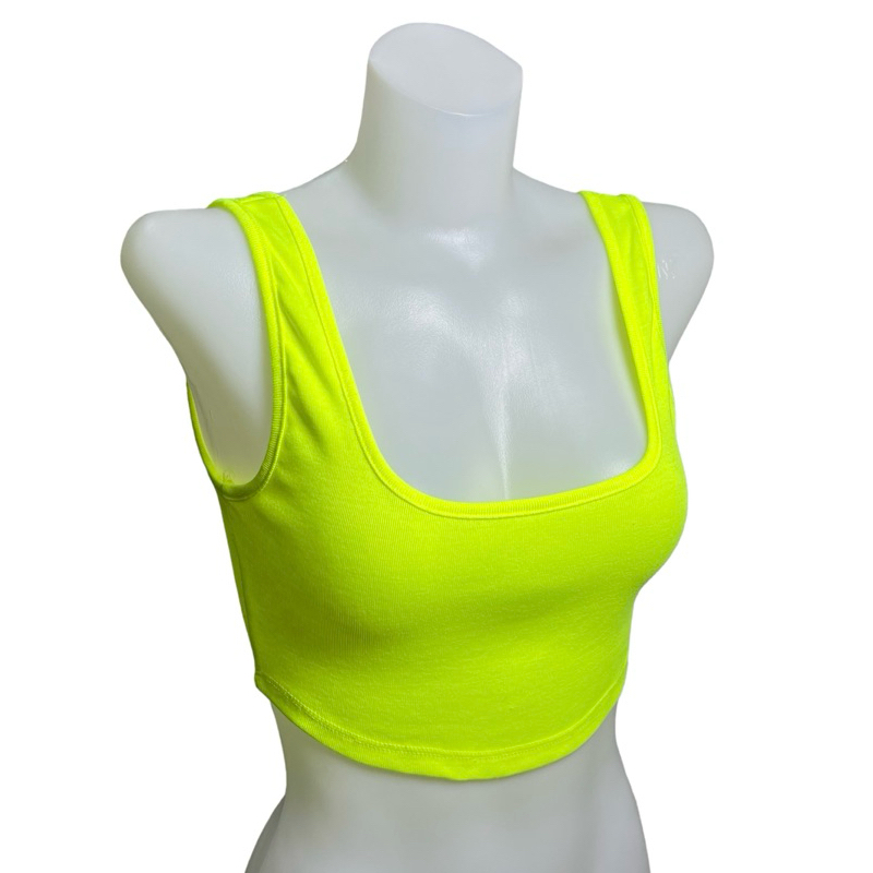 Sns02✅สินค้าพร้อมส่ง✅เสื่อกล้ามครอป✅คอลึก