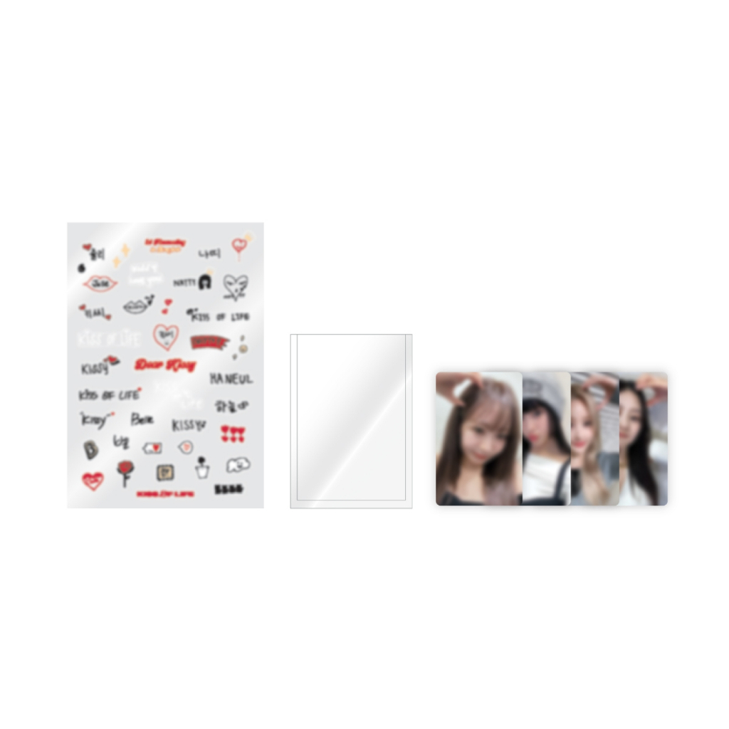 KISS OF LIFE - 03 PHOTO CARD DECO STICKER SET / 1ST FANMEETING [Dear Kissy] in Bangkok