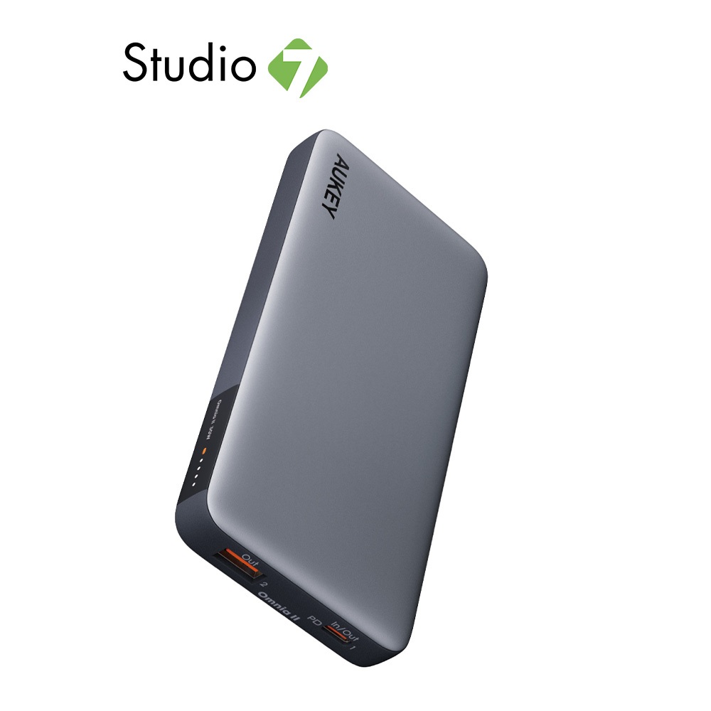 พาวเวอร์แบงค์ AUKEY Sprint X ความจุ 10,000 mAh PB-Y41 Gray by Studio7