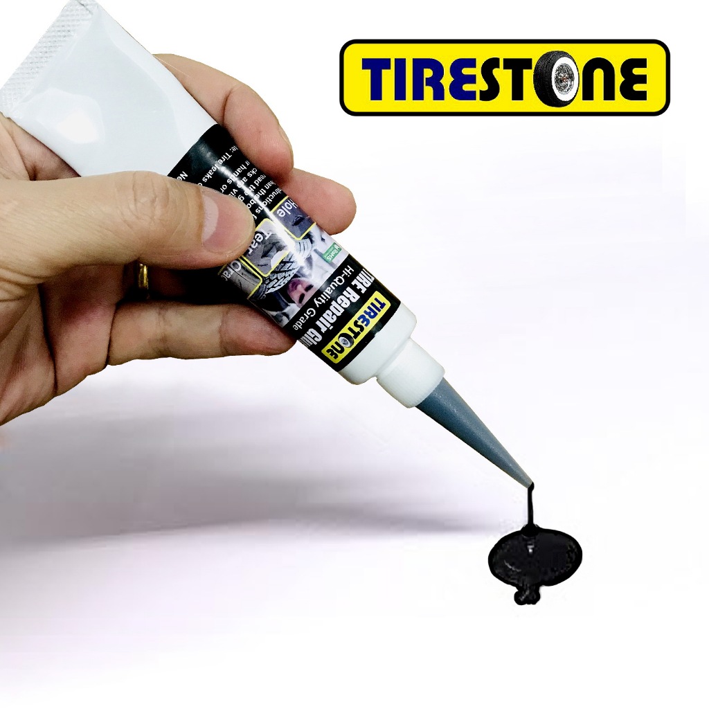 กาวซ่อมยางรถยนต์ TIRESTONE คุณภาพสูง ซ่อมรอยฉีกขาด เติมเต็มหลุม ปะรอยแตกปริ ไม่เป็นฝ้าขาว