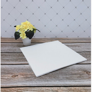 แผ่นรองเค้กเคลือบกันซึมหุ้มสีขาวหนาเรียบ ขนาด 1 - 3 ปอนด์