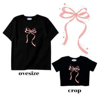 Resign studio เสื้อยืด Crop & Oversize - Bow V1