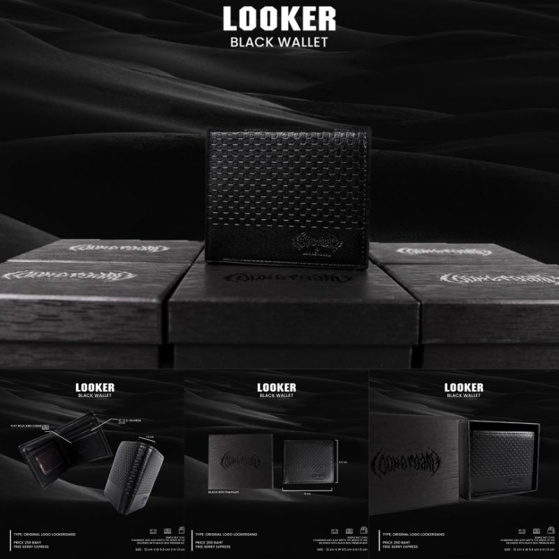 LOOKER BLACK WALLET - กระเป๋าสตางค์รุ่นใหม่