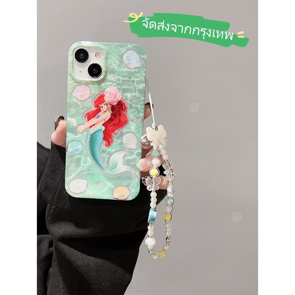 【Any 2 get ฿5 off】 เคสไอโฟน11 เคสกันกระแทก Case iPhone 15 14 13 12 Pro Max Mermaid ดิสนีย์ girl เคส for iPhone 13