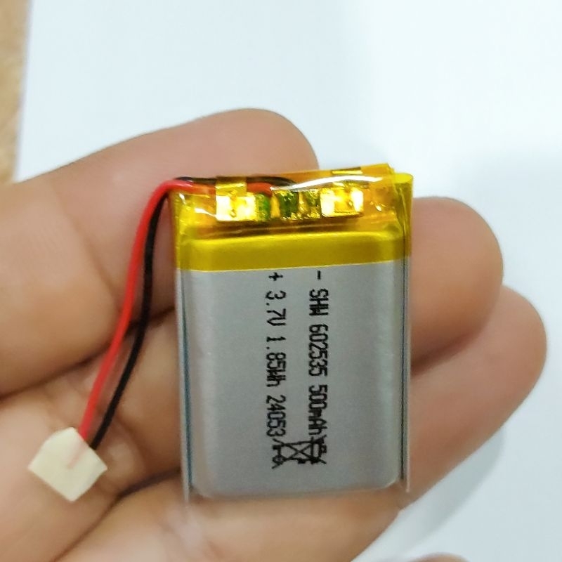 3.7v 500mah  602535 Li-Po li ionแบตเตอรี่ สำหรับMp3 MP4  กล้องติดรถยนต์ - รูปที่ 4