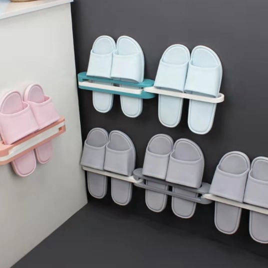 อุปกรณ์จัดเก็บรองเท้า ที่เก็บรองเท้าติดผนังพับได้D097