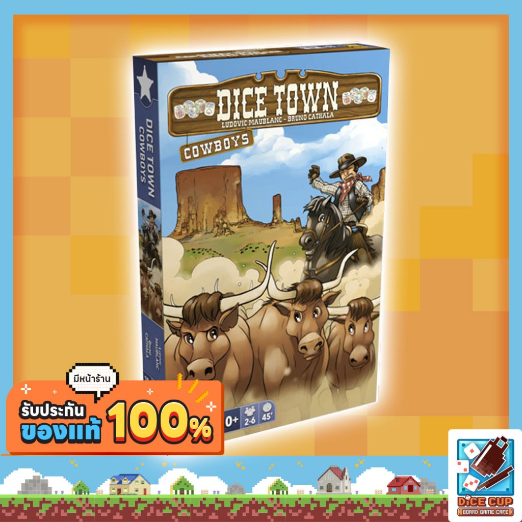 [ของแท้] Dice Town (Revised Edition): Cowboys Expansion Board Game