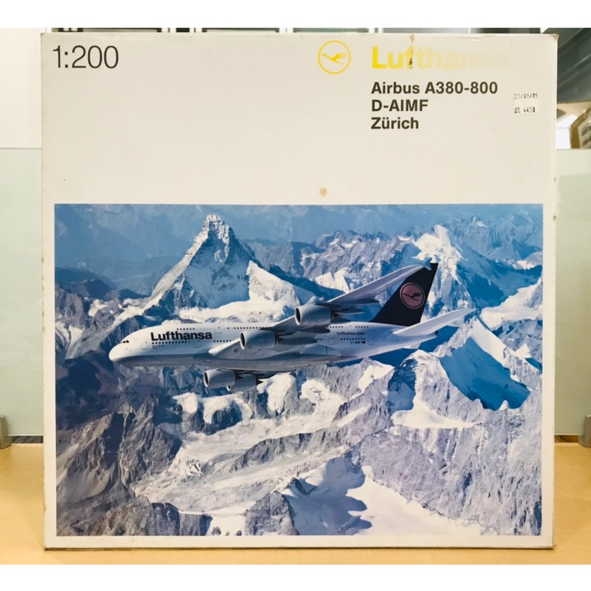 Herpa Lufthanse AirBus A380-800 D-Aimf Zurich 1:200